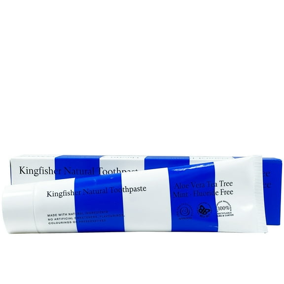 Kingfisher Aloe Vera, Tea Tree, Mint Toothpaste - Fluoride Free 100ml