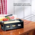 thumbnail image 4 of LYUMO Cheese Raclette Rotaster Portable Non-Stick Baking Tray Stove Set Wooden Handle Home Kitchen Grilling Tool with Spatula, 4 of 9
