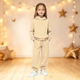 thumbnail image 2 of WhouRiu Girls Casual Outfits Cozy Pullover Hoodies And Sweatpants Sets Kids Autumn Clothes, 2 of 4