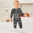 thumbnail image 3 of WWE WWE Baby Footless Rompers, Long Sleeve Baby Onesie Jumpsuit for Boys Girls, 3 of 8