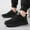 Black, variant on 8QIDA Men Sneakers Extra Wide Casual Men Sports Shoes Fashionable Couple Style Simple and Solid Color Thick Bottomed Flat Mesh Breathable and Comfortable All Casual Shoes 10