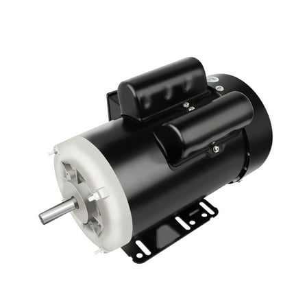 5HP Electric Motor 3450 RPM Farm Duty Single Phase Motor 56 Frame 208-230V 5/8" Shaft 60Hz CW/CCW TEFC