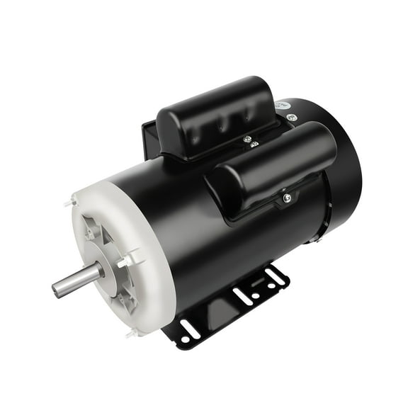 5HP Electric Motor 3450 RPM Farm Duty Single Phase Motor 56 Frame 208-230V 5/8" Shaft 60Hz CW/CCW TEFC