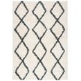 thumbnail image 3 of SAFAVIEH Venus Nanda Geometric Shag Area Rug, Ivory/Dark Grey, 3'11" x 6', 3 of 10