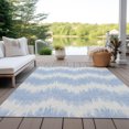 thumbnail image 6 of Addison Rugs Chantille Indoor/Outdoor Transitional Chevron Sky Washable Rectangle Rug, 9' x 12', 6 of 6