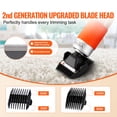 thumbnail image 3 of VEVOR Carpet Trimmer with Shearing Guide, 200W Electric Speed Adjustable Rug Carver, Wooden Handle Carpet Carving Clippers, Tufting Shears with 2 Blades, for Handmade Rug Cleaning and Tufted Rug, 3 of 8