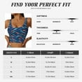 thumbnail image 5 of Pofeuu Colorful Fish 3 Print Sports Bra for Women Sexy Vest Yoga Running Gym Fitness Crop Bras Tops-XX-Large, 5 of 8
