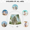 thumbnail image 6 of joogoo Kids Boys Swim Trunks Elephant in Hawaii Palm Tree Beach Board Shorts Drawstring Swimsuit Kid Teen XL, 6 of 6