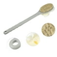 thumbnail image 3 of Unique Bargains 1 Pc Long Handle Bath Brush Back Scrubber for Bathroom 17.32" Length Gray, 3 of 6
