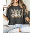 thumbnail image 3 of Ink Printed Image NOT a Quilt Patch - Camo Bunny Trio Easter Graphic Tee Pepper Shirt Adult Medium, 3 of 7