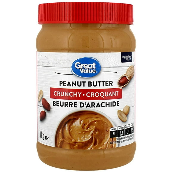 Great Value Crunchy Peanut Butter, 1 kg