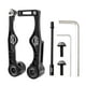 thumbnail image 1 of Frenos V de aleación de aluminio para bicicleta de tiro lineal, juego de repuesto delantero y trasero, apto para MTB negro 109x42.8MM, 1 of 9