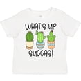 thumbnail image 3 of Inktastic What's Up Succas Funny Cacti Plants Boys or Girls Toddler T-Shirt, 3 of 5