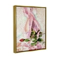thumbnail image 3 of Stupell Ballet Dance Shoes Lace Pattern Sports Painting Gold Floater Framed Art Print Wall Art, 3 of 6