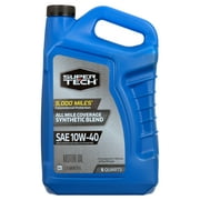 Super Tech All Mileage Synthetic Blend Motor Oil SAE 10W-40, 5 Quarts