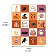thumbnail image 3 of Halloween Throw Blanket Pumpkin Throw Blanket 59 Inch Soft Cozy Fleece Patterned Throw Blanket Throw Blanket for Couch Bed Cute Halloween Decorations, 1 Pack, 3 of 6