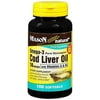 Mason Natural Cod Liver Oil Plus Vitamin A & D3 - Healthy Heart, 100 Softgels