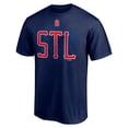 thumbnail image 2 of Men's Navy St. Louis Cardinals Paint the Black T-Shirt, 2 of 3