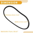 thumbnail image 4 of Correa de Transmisión V-Belt Única Bargains para Yamaha GY6 CVT para 152QMI para 157QMJ Scooter Moped ATV, 4 of 7