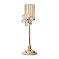 thumbnail image 1 of Portavelas de cristal con forma de pétalo, centro de mesa, decoración del hogar, candelabro de Pilar delicado, regalo de inauguración de la casa para L, 1 of 9