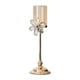 thumbnail image 1 of Portavelas de cristal con forma de pétalo, centro de mesa, decoración del hogar, candelabro de Pilar delicado, regalo de inauguración de la casa para L, 1 of 9