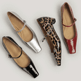thumbnail image 2 of Women's Leopard Print Kitten Heels, Square Toe, Ankle Strap, 2 of 14