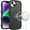 Black, variant on For iPhone 13/14 Grip Hand Magnetic Ring HQ Hybrid - Dark Purple