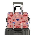 thumbnail image 2 of 16" Laptop Briefcase for Work Travel Laptop Shoulder Bag Carrying Handbag Laptop Case Bows and Strawberries Pattern, 2 of 8