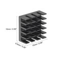 thumbnail image 3 of Uxcell Aluminum Heatsink Electronic Radiators for MOS IC Chip Black 0.59 x 0.59 x 0.26 inch 5 Pack, 3 of 5