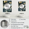 thumbnail image 4 of Designart "Rugged Concrete Illusion Art I" Graphic Print Mirror Wall Decor - Modern Grey Abstract Living Room Wall Mirror Art - 32" x 24" Inch, 4 of 5