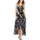 thumbnail image 1 of Vestido largo con dobladillo escalonado floral para mujer de INC, negro, 12 I-N-C Maxi, 1 of 1