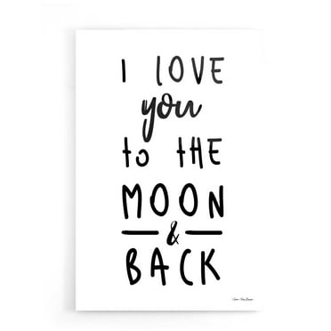 Epic Art 'To the Moon' by Seven Trees Design, Acrylic Glass Wall Art, 16"x24"