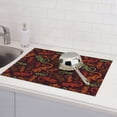 thumbnail image 5 of Dish Drying Mat, Cute Gecko Lizard Exotic Absorbent Microfiber Kitchen Mat, Heat Resistant Drying Mat Kitchen Counter for Dishes, Utensils, Pots, Pans, Drainer Mats 18x24in, 5 of 7