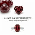 thumbnail image 3 of Holly Leaf Pendant Natural Garnet Necklace 925 Sterling Silver January Birthstone Christmas Jewelry, 3 of 11