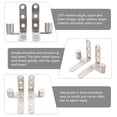 thumbnail image 3 of 2pcs Heavy Duty Rotating Door Hinge Home Cupboard Door Window Pivot Hinges, 3 of 7