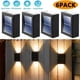 thumbnail image 2 of Focos solares para exteriores, luces de pared para calle, luces solares, impermeables, decorativas para jardín, 2 of 5