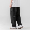 thumbnail image 3 of Vedolay Summer Pants For Men Baggy Cargo Pants Men Casual Loose Fit Pants,Black L, 3 of 4
