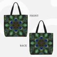 thumbnail image 2 of Balery Peacock Feathers Bolsa de Mano para Mujeres con Cremallera, Bolsa de Gimnasio con Compartimentos, Bolsa para Laptop, Bolsa para Trabajo, 2 of 7
