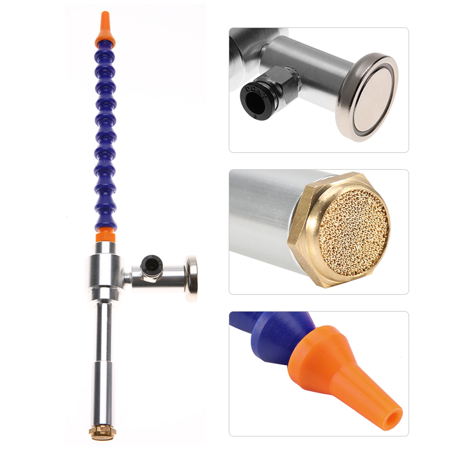 130MM Vortex Cold Air Gun Dry Cooling Airflow Machine With Flexible Tube(08 + Magnet base)