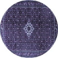 thumbnail image 1 of Ahgly Company Machine Washable Indoor Round Persian Blue Traditional Area Rugs, 5' Round, 1 of 4