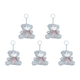 thumbnail image 1 of Llavero Con Muñecos Oso Peluche Bolso Dibujos Animados Bonitos para Mujeres Y Niñas (gris Claro), 1 of 4