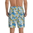thumbnail image 3 of Kdxio Flower and Sail Boat Print Mens Sleep Shorts Bottoms Soft Comfy Pajama Wear Pants with Drawstring Pockets, 3 of 7