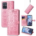thumbnail image 2 of Funda Cartera FOXDOCK para MOTO E22 4G , Flip PU con Relieve de Gatos y Perros, Tarjetero y Soporte, 2 of 6