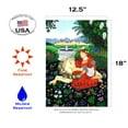 thumbnail image 2 of Toland Home Garden Floral Unicorn Fantasy Unicorn Flag Double Sided 12x18 Inch, 2 of 5