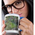 thumbnail image 2 of 3drose, Flowered Mural, 15oz Two-tone Blue Mug, 2 of 6