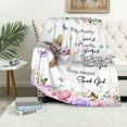 thumbnail image 3 of Christian Gifts for Women, Religious Gifts for Women Catholic Bible Verse Blanket Inspirational Spiritual Scriptures Soft Throw Blanket Birthday Gifts for Women, Christian Gifts Blanket 50"X 60", 3 of 5