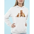thumbnail image 2 of Bordoss Dog, Abyssinian, Somali Hoodie Women -Image by Shutterstock, Female XX-Large, 2 of 4