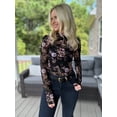 thumbnail image 6 of MINTREUS Lace Top with Long Sleeves Stand Collar Embroidered Floral Design Ideal for Parties and Clubs xs-xxl, 6 of 8