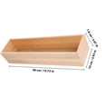 thumbnail image 4 of GARVALON rectangle unfinished wood boxes Storage Box for Home Organization 1Pcs, 4 of 5