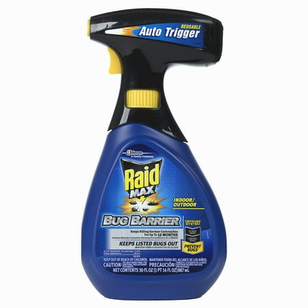 Raid Max Bug Barrier, 30 Fl Oz (1 Ct) (Best Bug Barrier Spray)